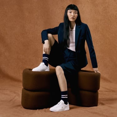  Lacoste Carnaby Cup Kadın Beyaz Spor Ayakkabı