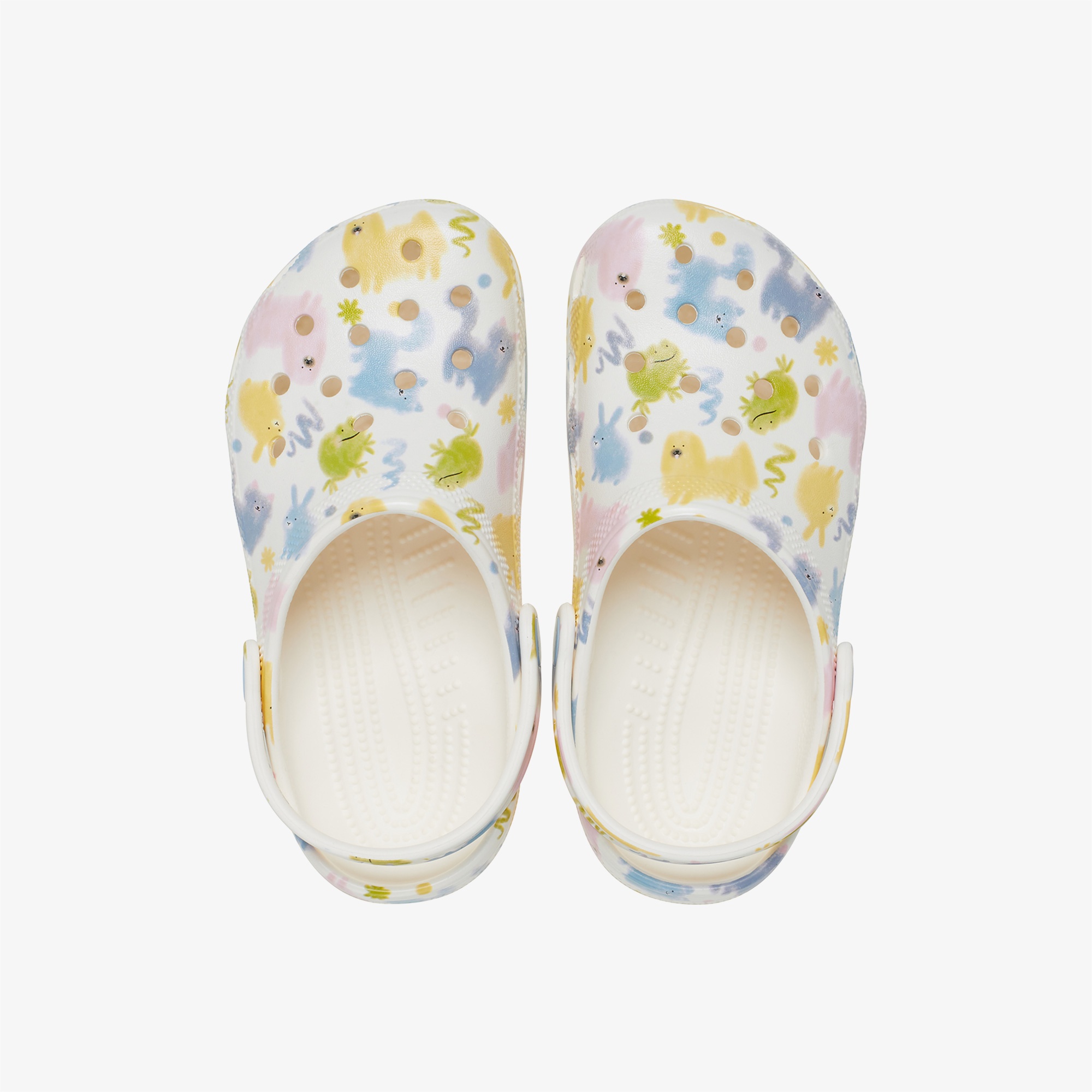 Crocs Classic Pastel Pets Clog Çocuk Beyaz Terlik
