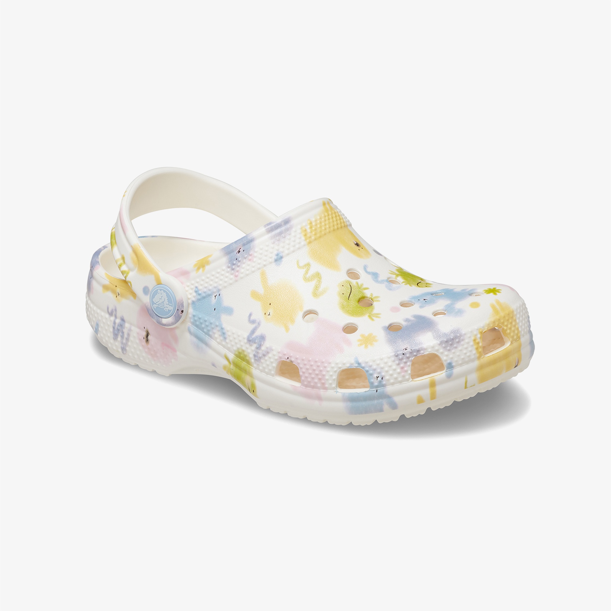 Crocs Classic Pastel Pets Clog Çocuk Beyaz Terlik