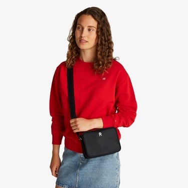  Tommy Hilfiger Logotape Kadın Siyah El Çantası