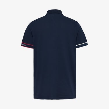  Tommy Jeans Slim Flag Cuff Ext Erkek Lacivert Polo