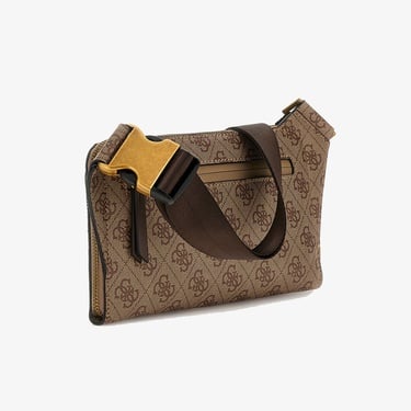  Guess Milano Compact Backp  Erkek Kahverengi Bel Çantası