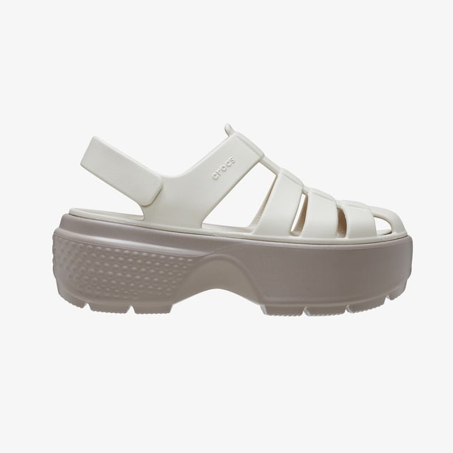  Crocs Stomp Fisherman Kadın Bej Sandalet