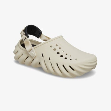  Crocs Echo Clog Unisex Krem Terlik