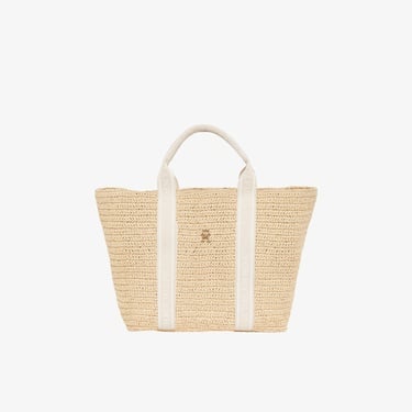  Tommy Hilfiger Spring Logo Kadın Bej Plaj Çantası