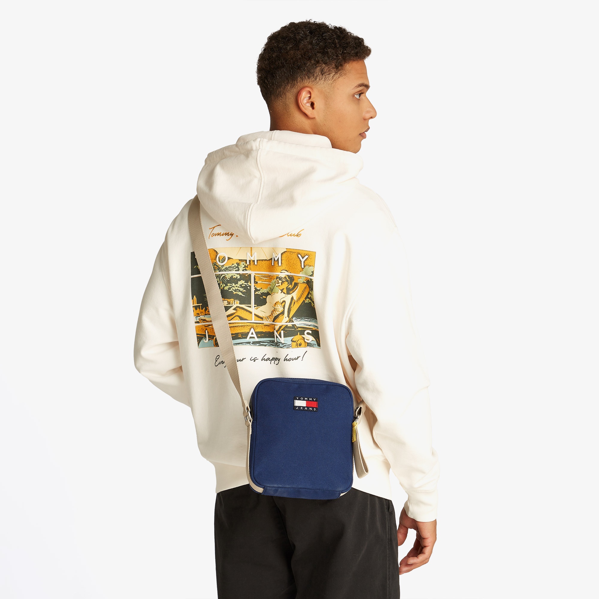 Tommy Hilfiger Retro Cool Erkek Mavi El Çantası