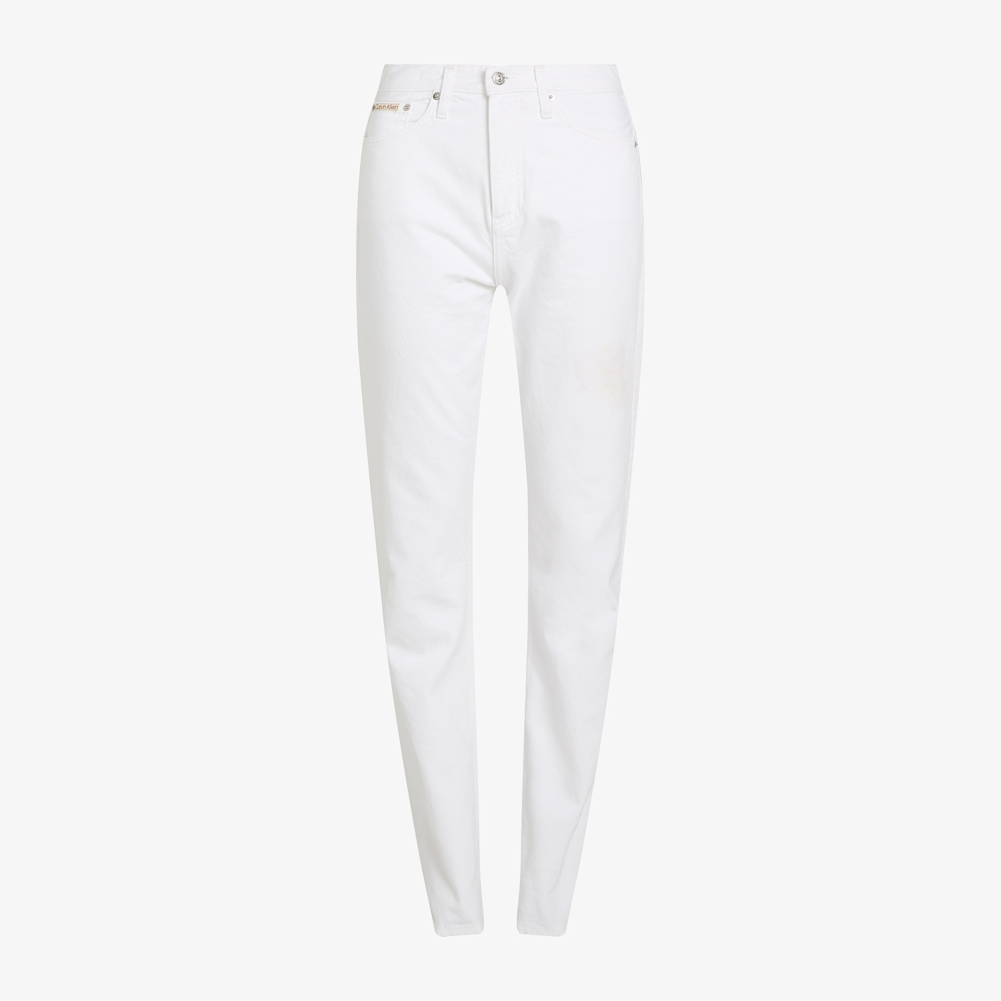 Calvin Klein Authentic Slim Straight Kadın Beyaz Jean