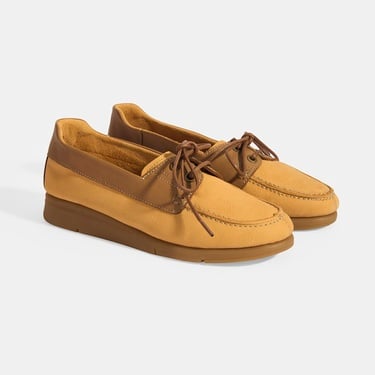  Kadın Sarı Bağcık Detaylı DesaComfort Nubuk Günlük Ayakkabı