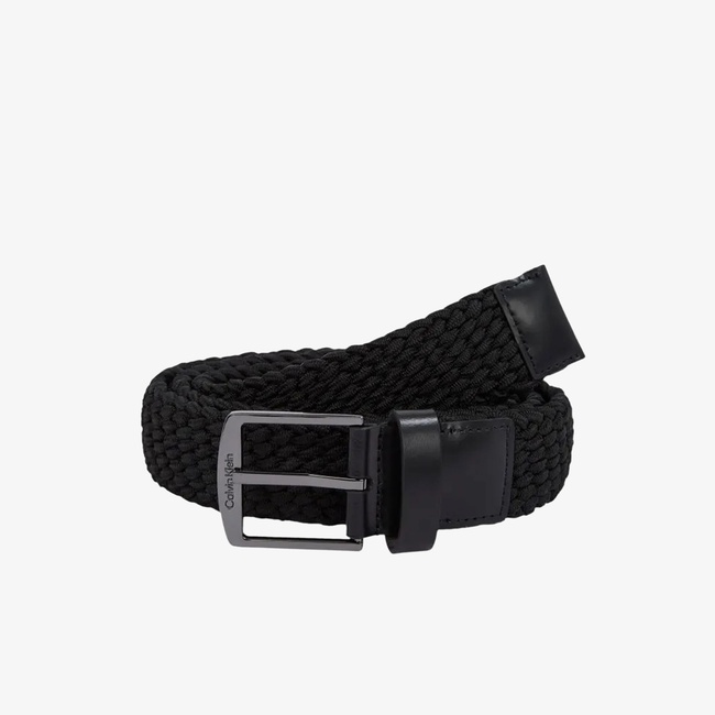  Calvin Klein Casual Elastic Braided 35Mm Erkek Siyah Kemer