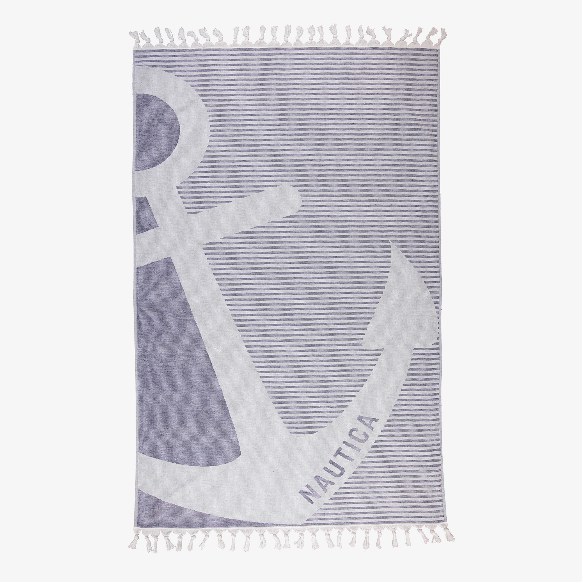 Nautica Unisex Lacivert Desenli Havlu