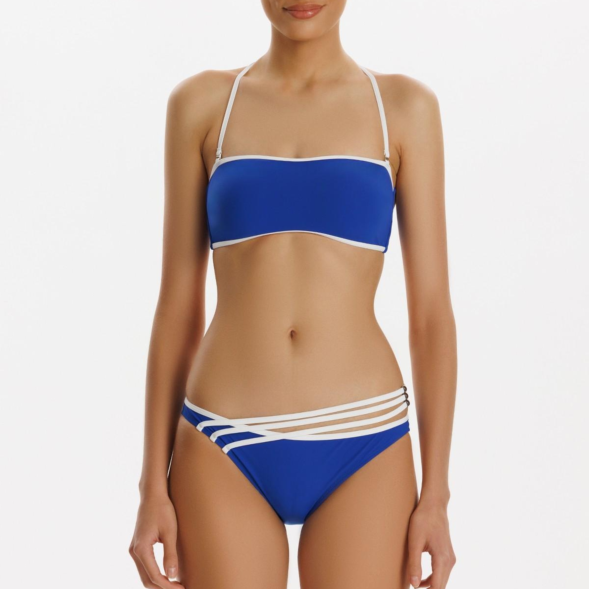 ZEKİ GAIA BOYUNDAN BAĞLAMALI STRAPLEZ BİKİNİ TAKIMI