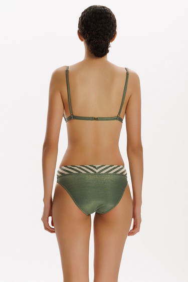  ZEKİ LUMINOSSA DESENLİ ÜÇGEN BİKİNİ TAKIM