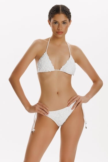  ZEKİ MIRELLA AKSESUAR DETAYLI ÜÇGEN BİKİNİ TAKIMI