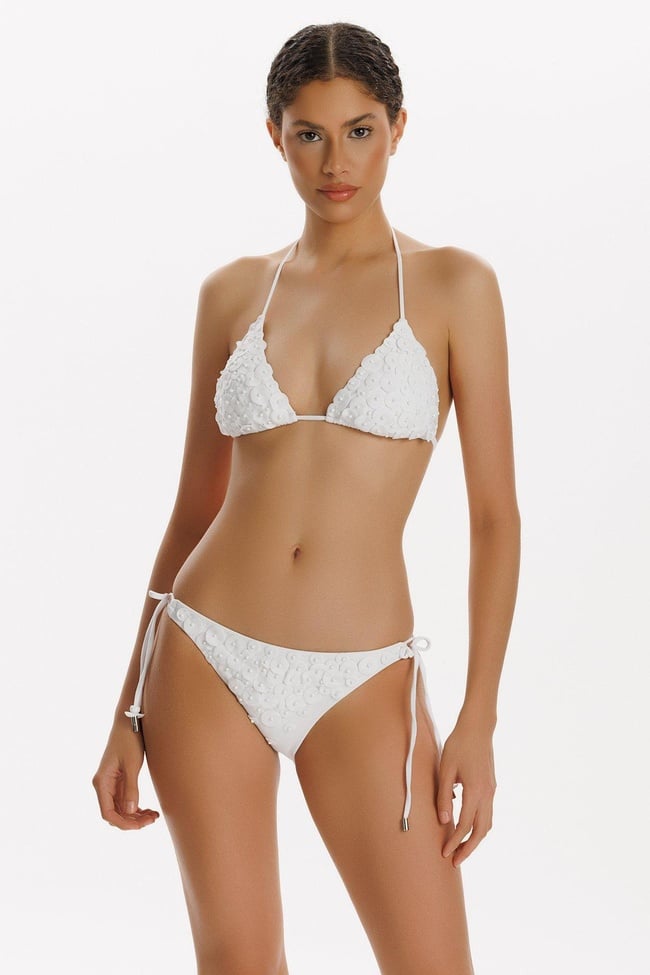  ZEKİ MIRELLA AKSESUAR DETAYLI ÜÇGEN BİKİNİ TAKIMI