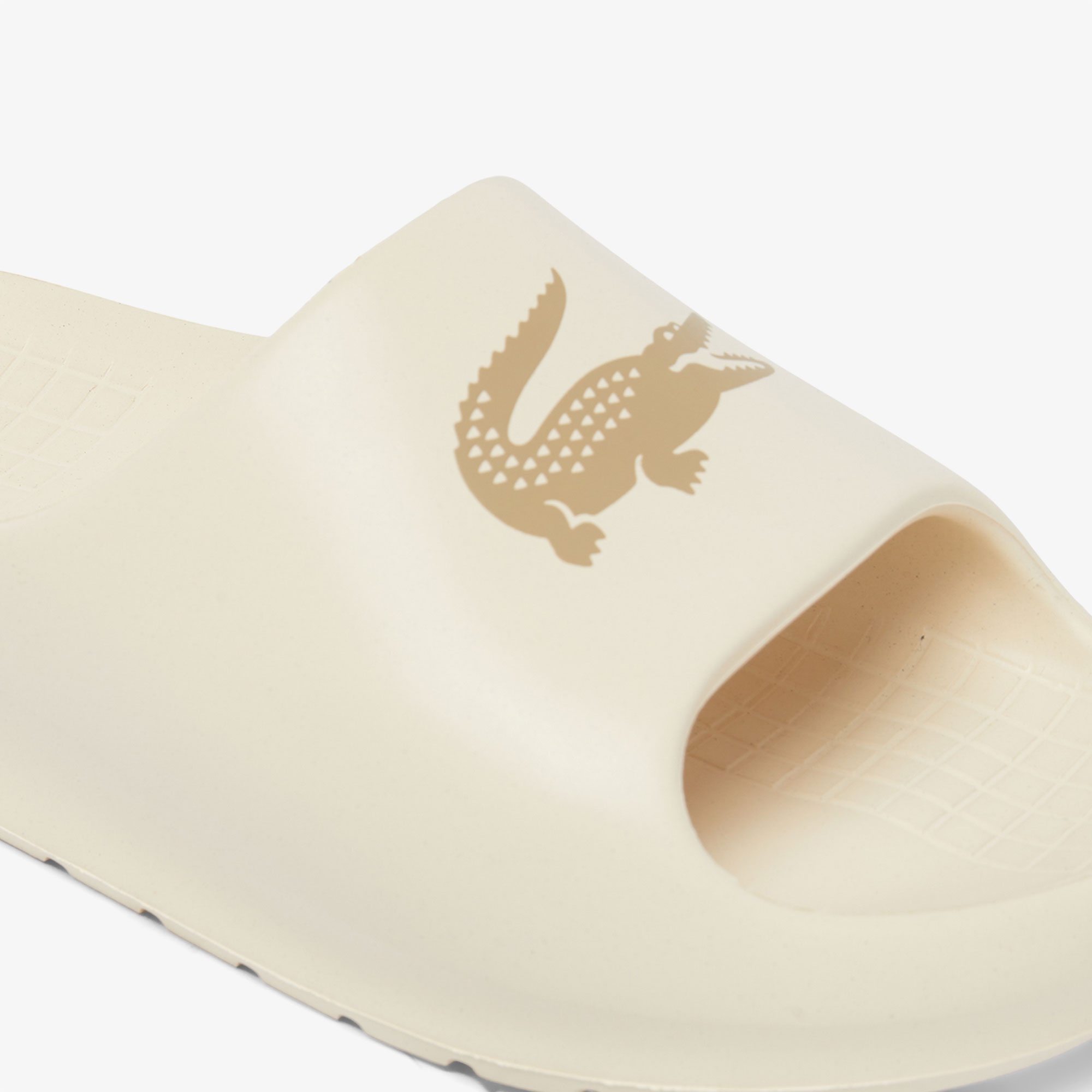 Lacoste Croco 2.0 Evo Kadın Krem Terlik