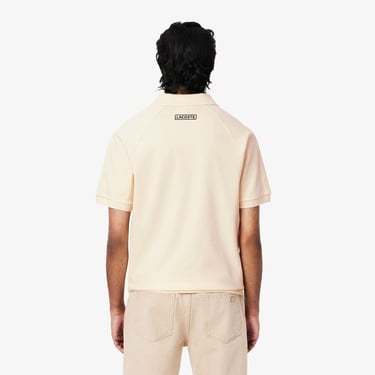  Lacoste Erkek Classic Fit Krem Polo