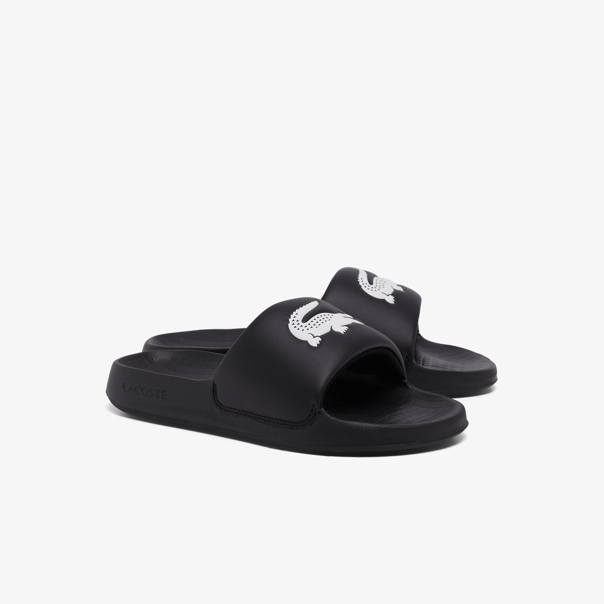 Lacoste Serve Slide Kadın Siyah Terlik