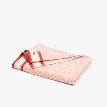  Unisex Monogram Pembe Plaj Havlusu