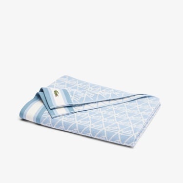  Unisex Monogram Mavi Plaj Havlusu