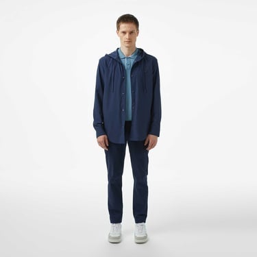 Erkek Regular Fit Kapüşonlu Lacivert Ceket