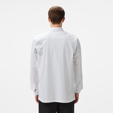  Lacoste Erkek Regular Fit Baskılı Beyaz Gömlek