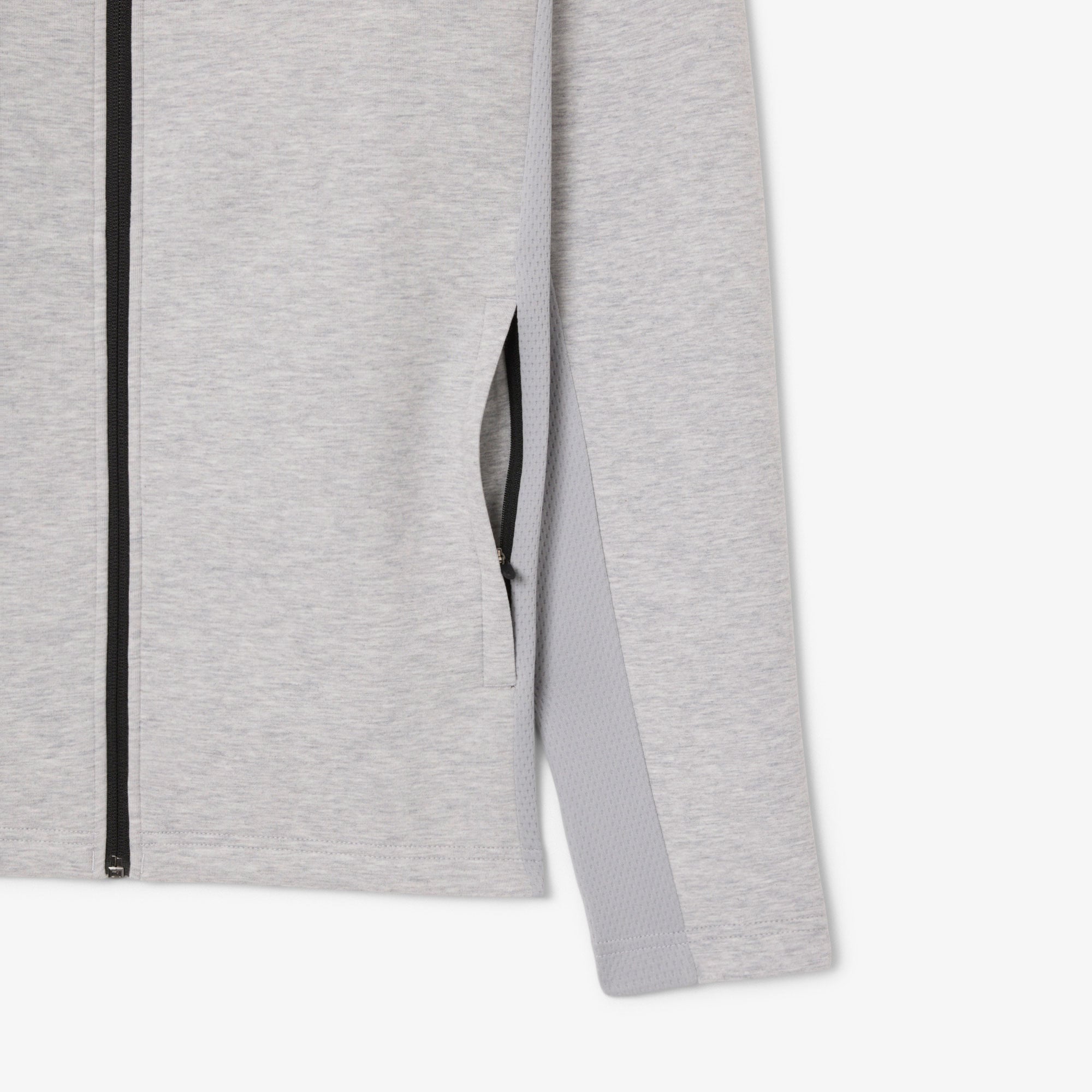 Erkek Fermuarlı Gri Sweatshirt