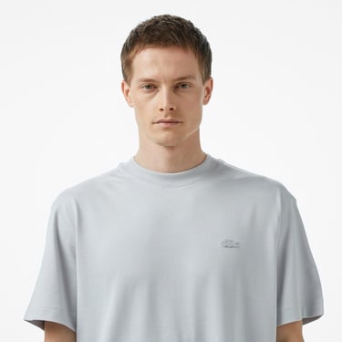  Lacoste Erkek Relaxed Fit Bisiklet Yaka Gri T-Shirt