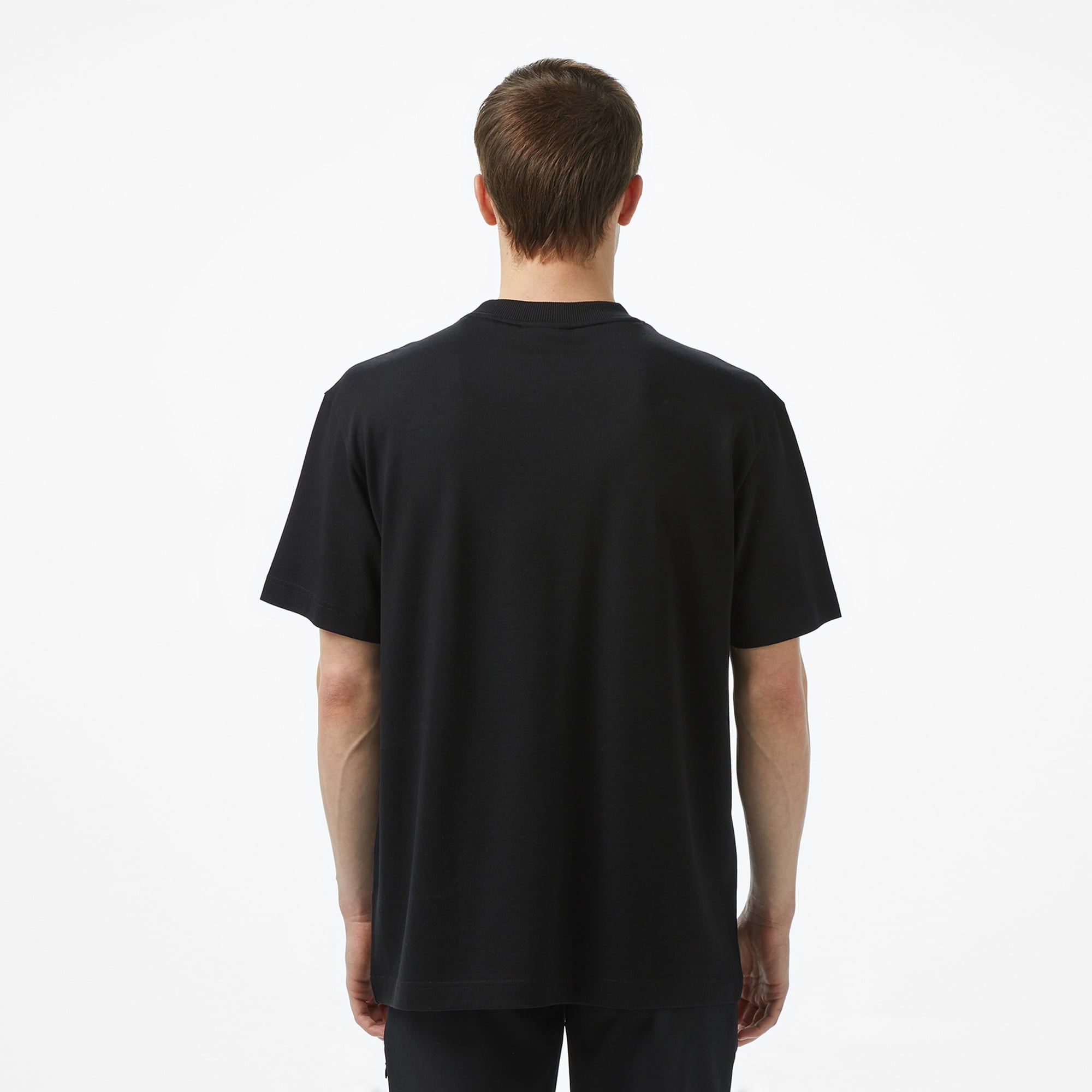Lacoste Erkek Relaxed Fit Bisiklet Yaka Siyah T-Shirt