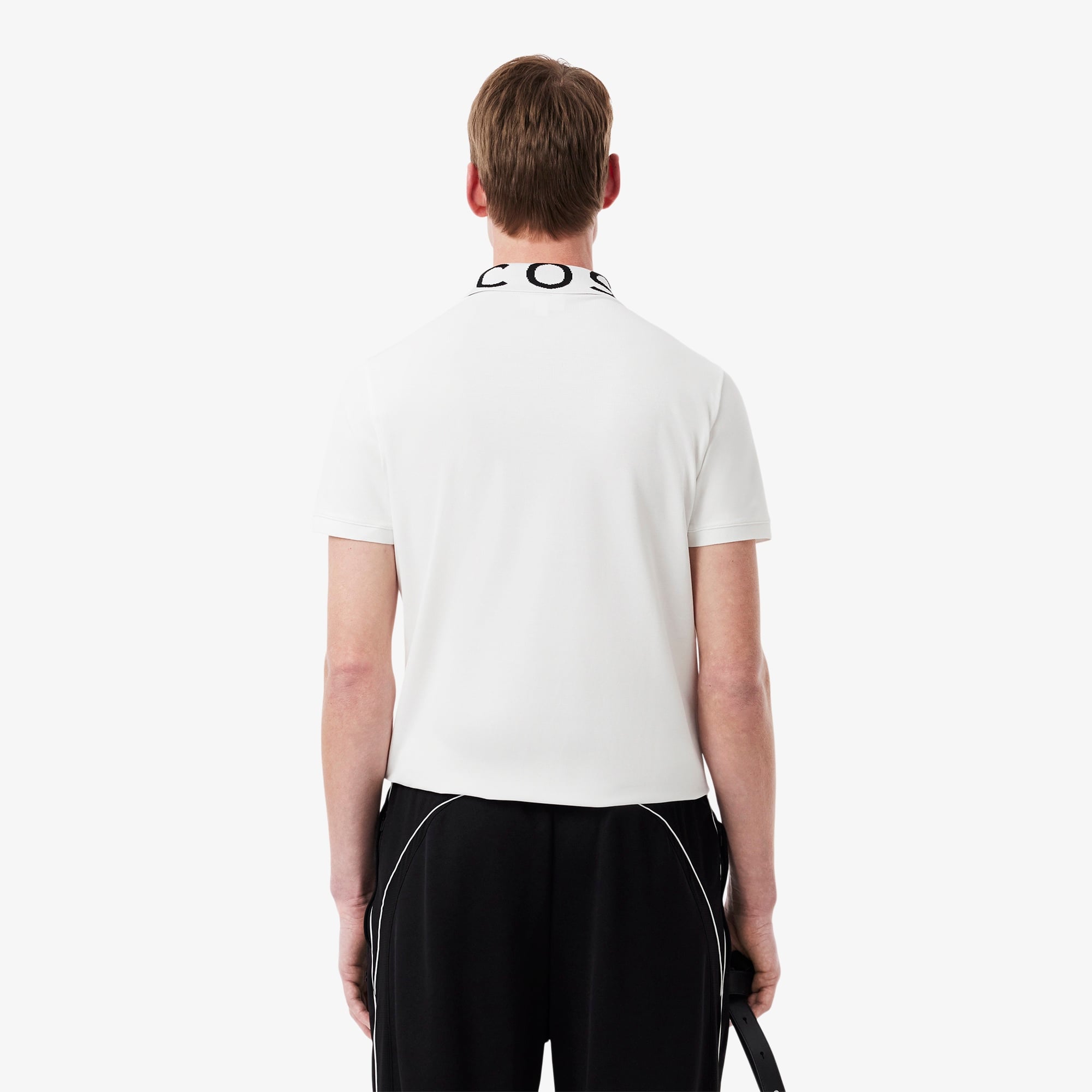 Lacoste Erkek Slim Fit Baskılı Beyaz Polo