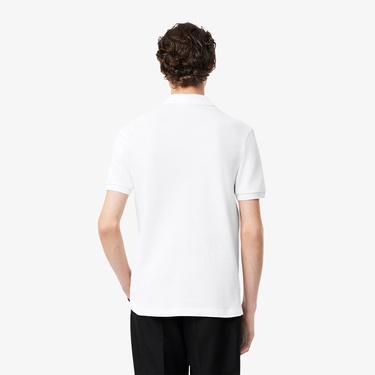  L.12.12 Erkek Regular Fit Baskılı Beyaz Polo