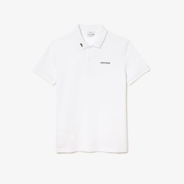  L.12.12 Erkek Regular Fit Baskılı Beyaz Polo