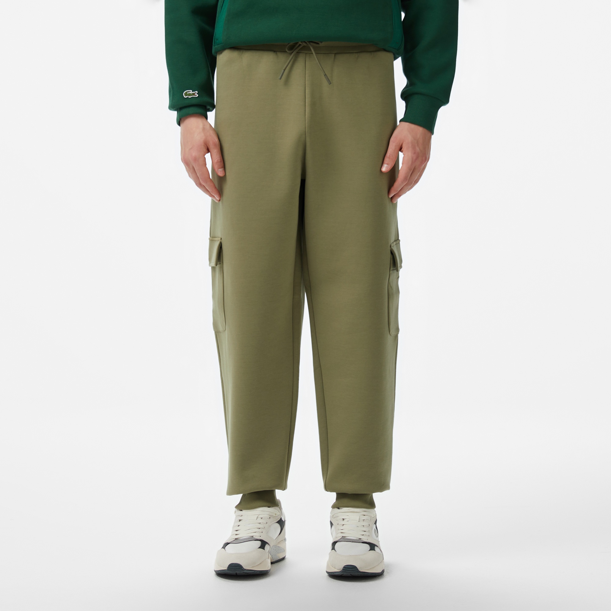 Erkek Loose Fit Haki Eşofman Altı