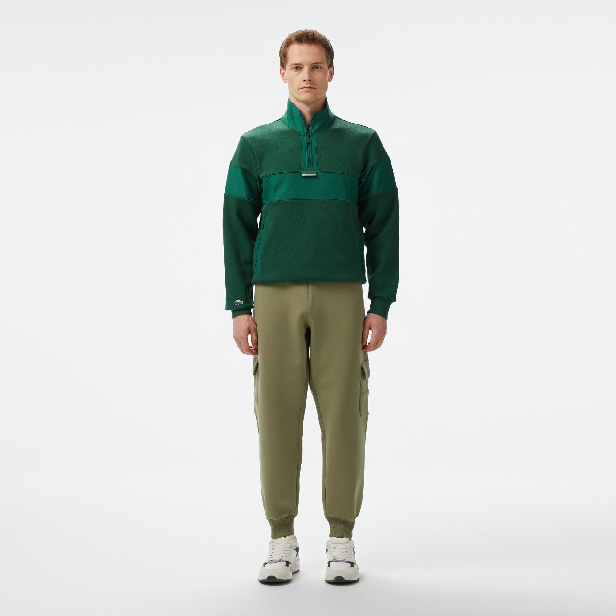 Erkek Loose Fit Haki Eşofman Altı