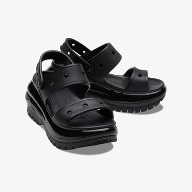  Crocs Mega Crush Sandal Unisex Siyah Sandalet