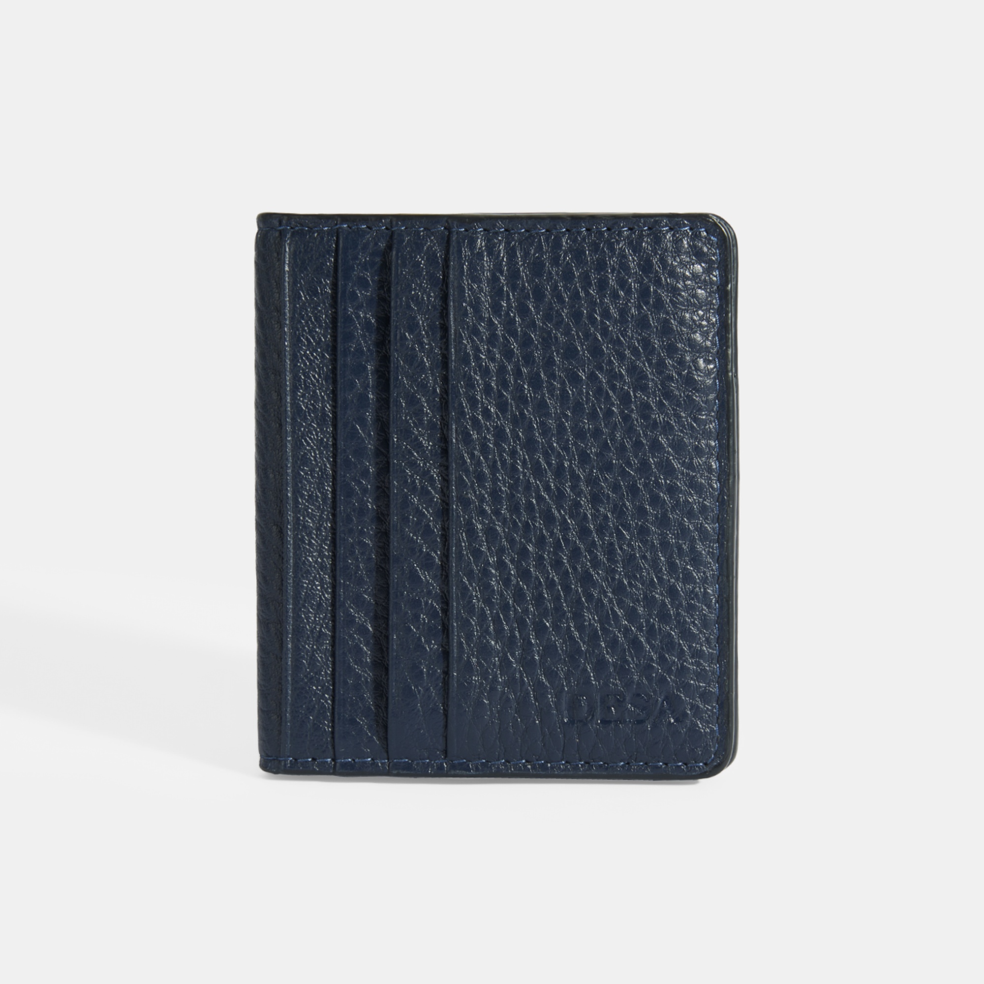 Hernandez Lacivert Erkek Deri Kartlık