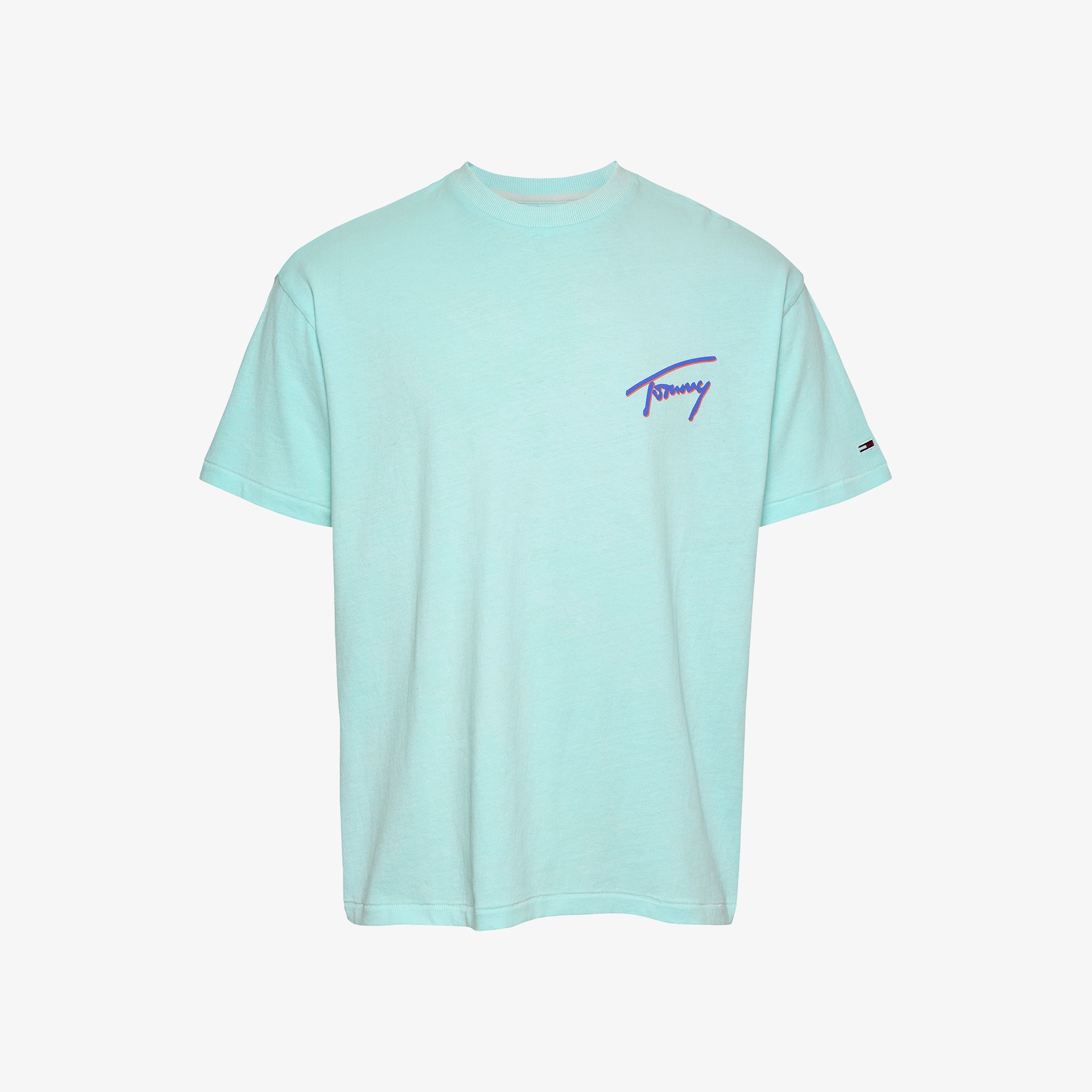 Tommy Jeans Relax Faded Graphic Erkek Yeşil T-Shirt