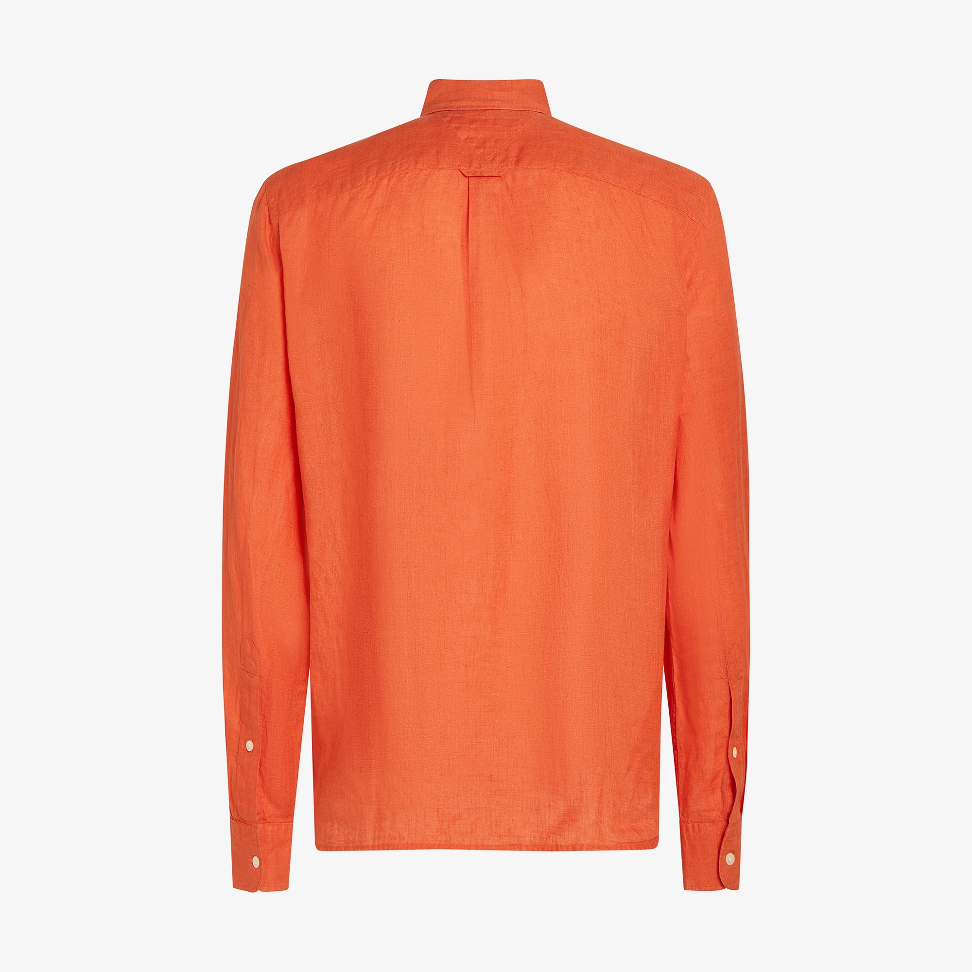 Tommy Hilfiger Pigment Dyed Li Solid Rf Erkek Turuncu Gömlek