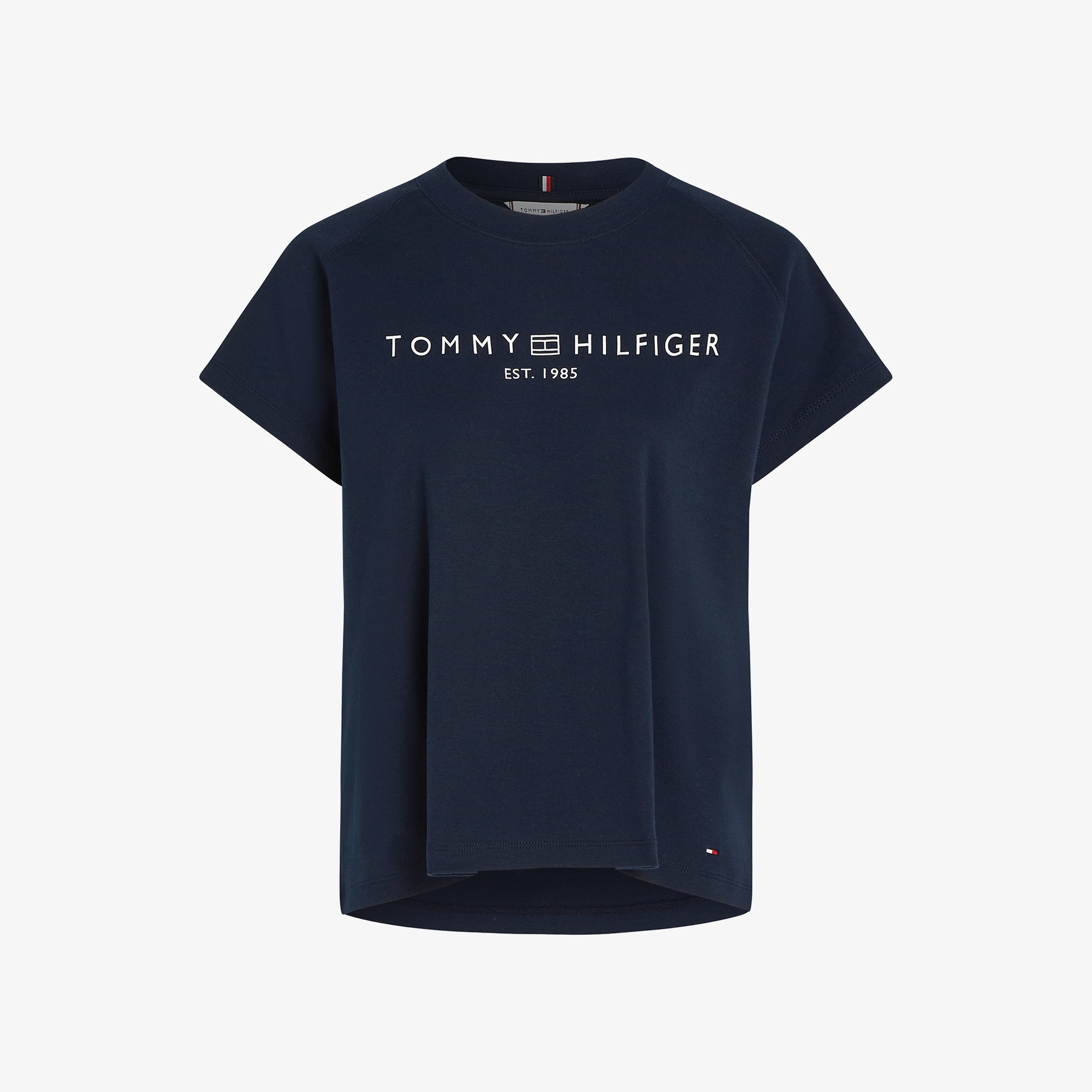 Tommy Hilfiger Mdrn Slv Corp Logo Kadın Lacivert T-Shirt