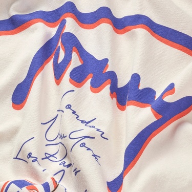  Tommy Jeans Relax Faded Graphic Erkek Beyaz T-Shirt