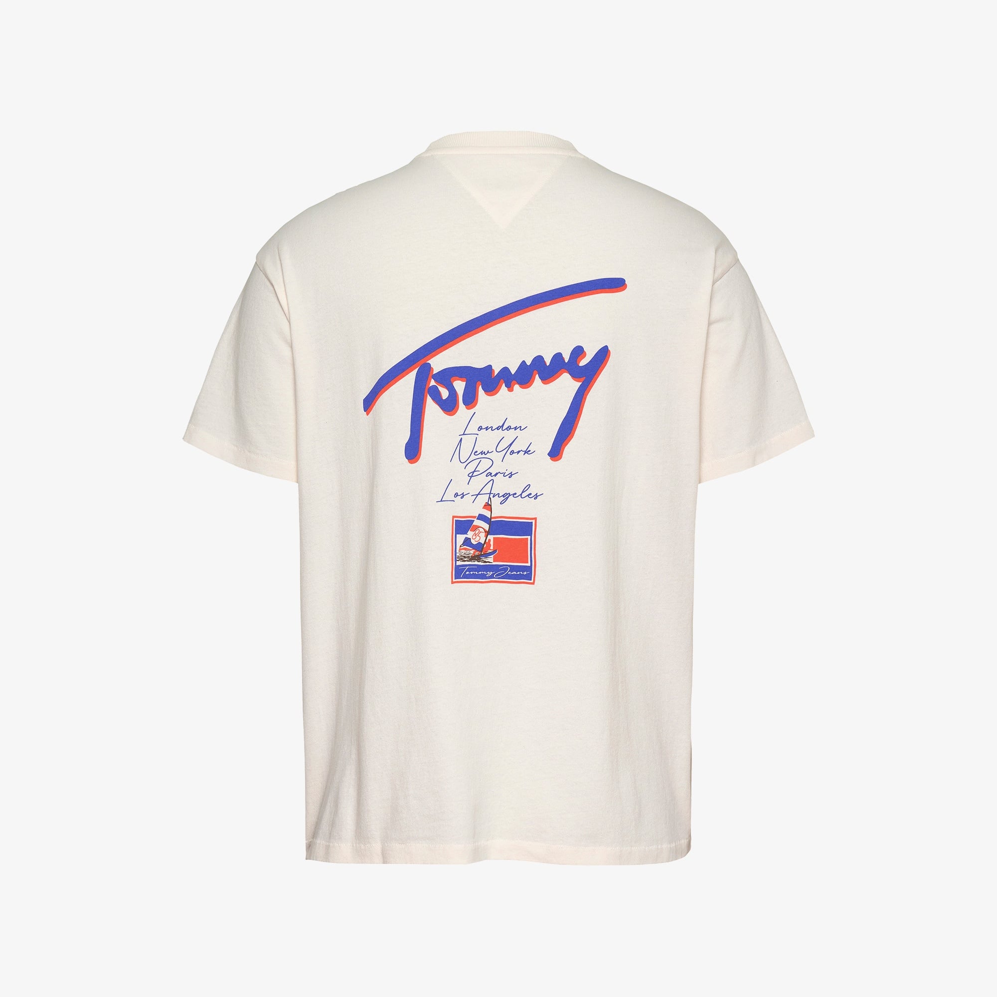 Tommy Jeans Faded Graphic Erkek Gri T-Shirt
