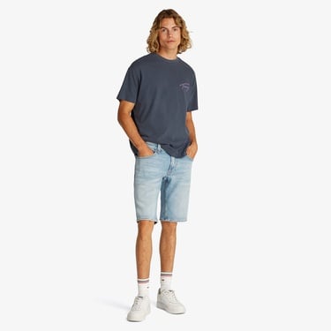  Tommy Jeans Relax Faded Graphic Erkek Lacivert T-Shirt