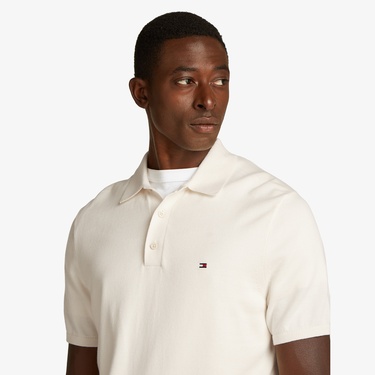  Tommy Hilfiger Core Essentials Erkek Krem Rengi Triko
