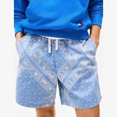  Tommy Jeans Aop Loose Fit Erkek Mavi Deniz Şortu