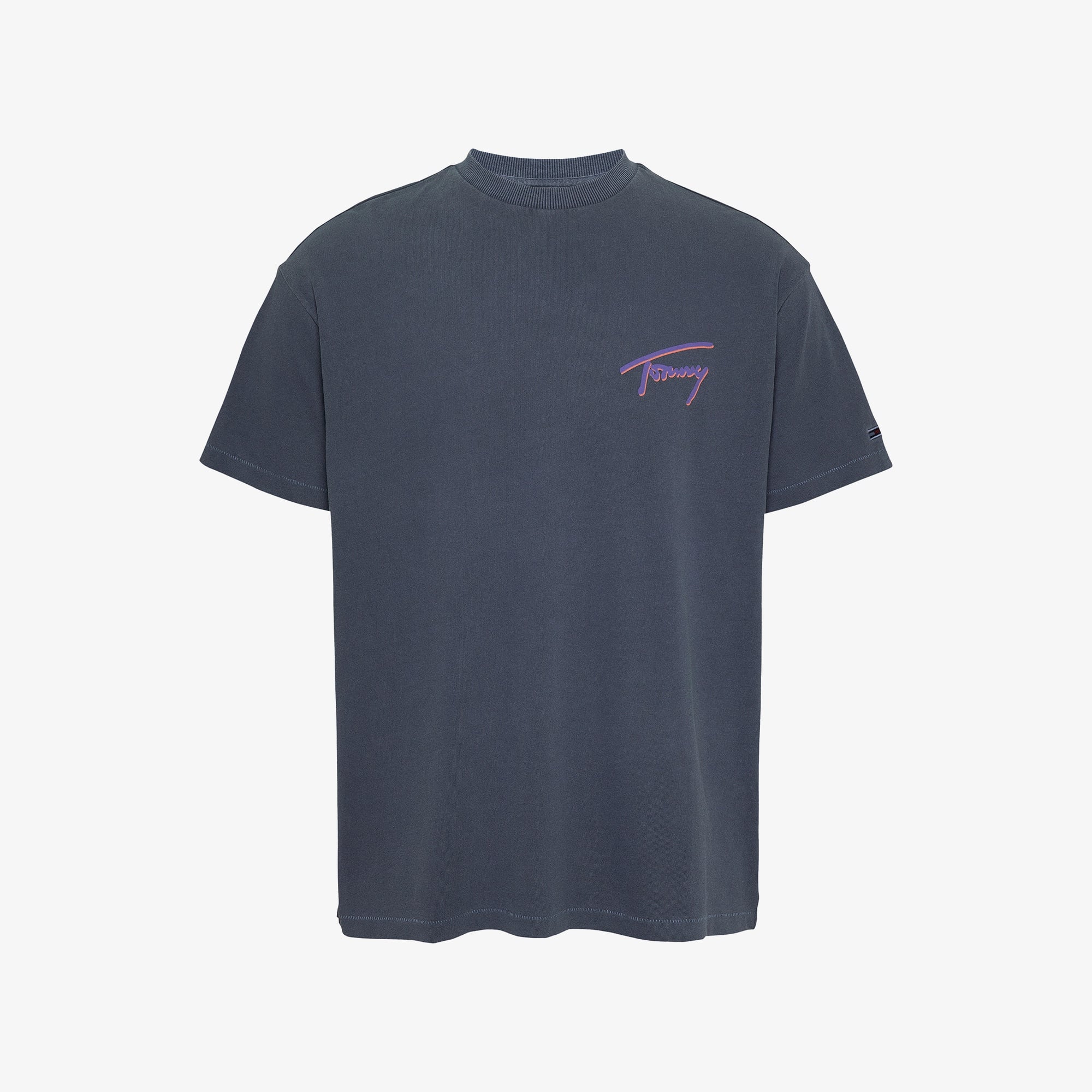 Tommy Jeans Faded Graphic Erkek Mavi T-Shirt