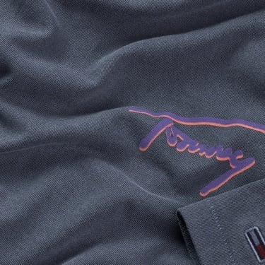  Tommy Jeans Relax Faded Graphic Erkek Lacivert T-Shirt