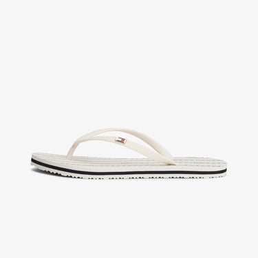  Tommy Hilfiger Strap Beach Kadın Beyaz Terlik