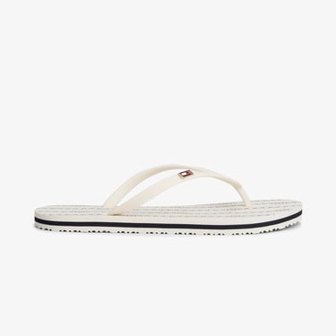  Tommy Hilfiger Strap Beach Kadın Beyaz Terlik