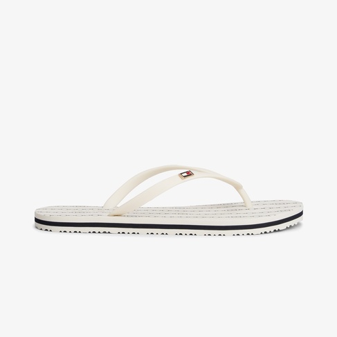 Tommy Hilfiger Strap Beach Kadın Beyaz Terlik