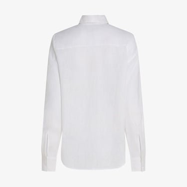  Tommy Hilfiger Essential Linen Kadın Beyaz Gömlek
