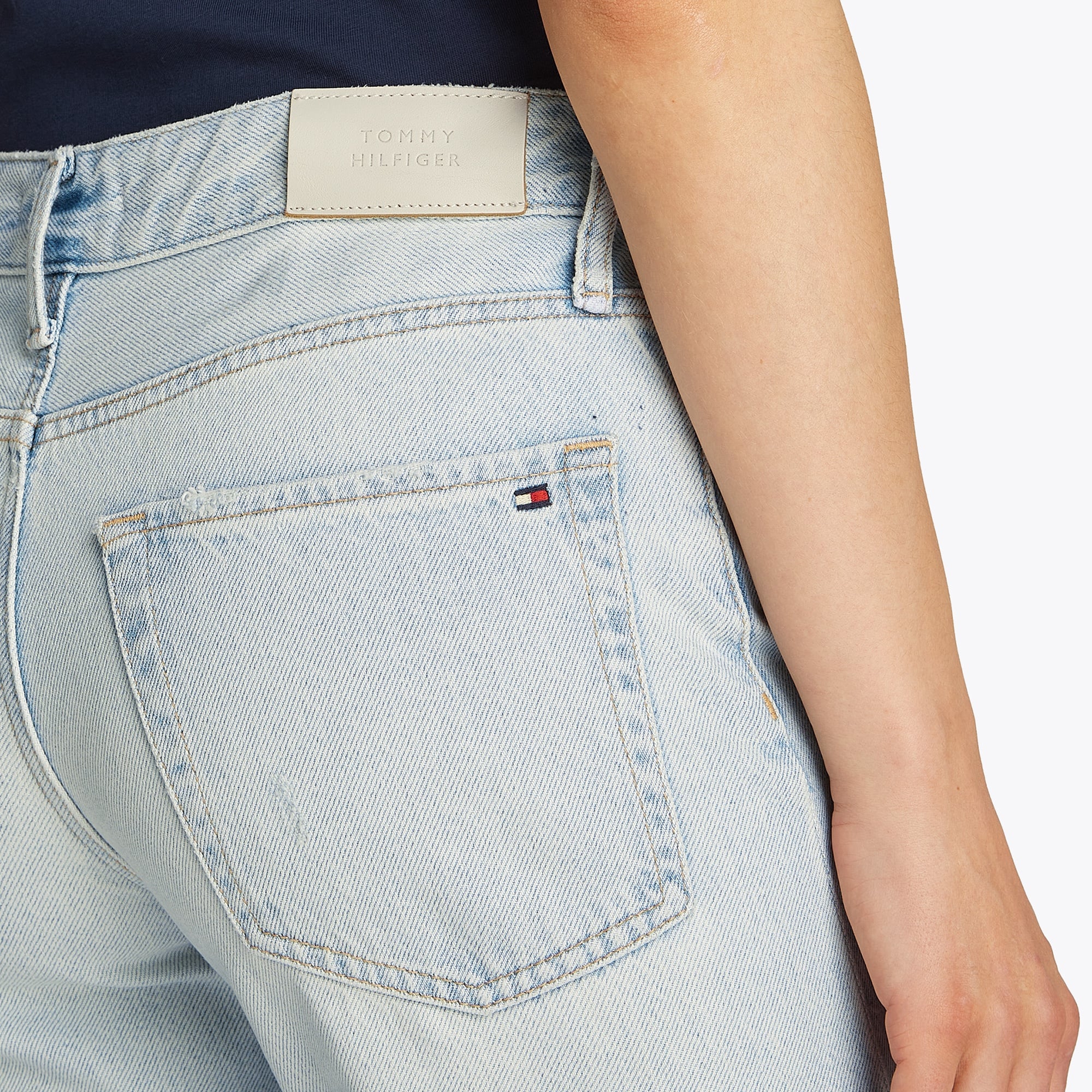Tommy Hilfiger Tapered Rw A Sky Kadın Lacivert Jean